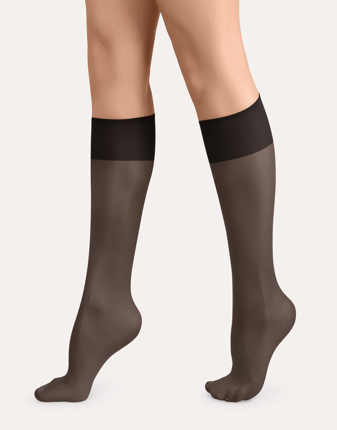 Calze elastiche sottili con fascia elastica "top comfort" e punta rinforzata Podium 20