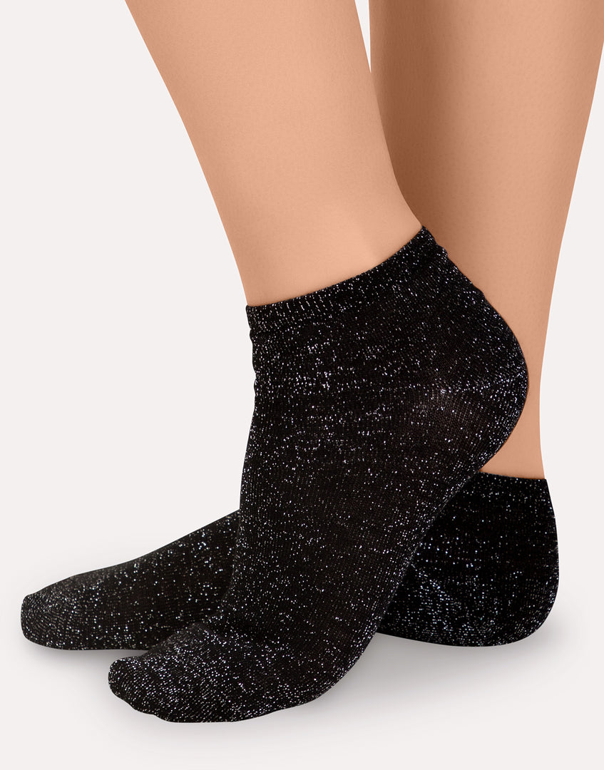 Calzini corti in cotone glitter IBD731011