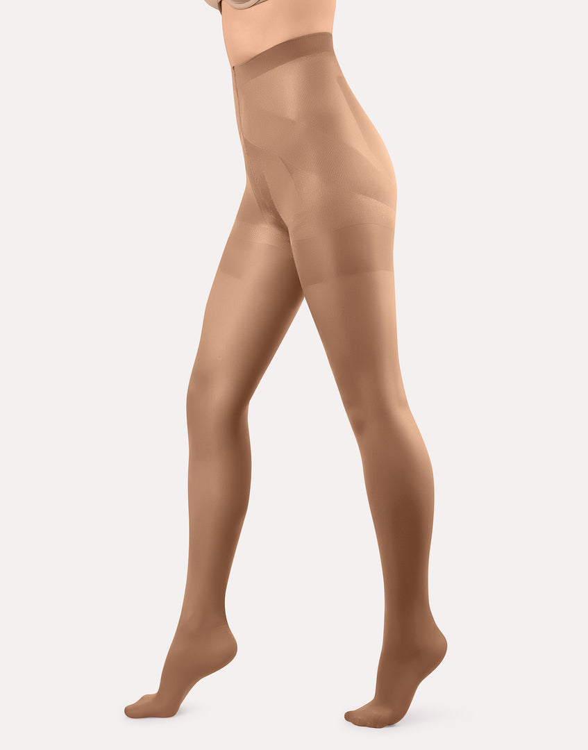 Collant elasticizzato con slip modellante push up Model Up 40