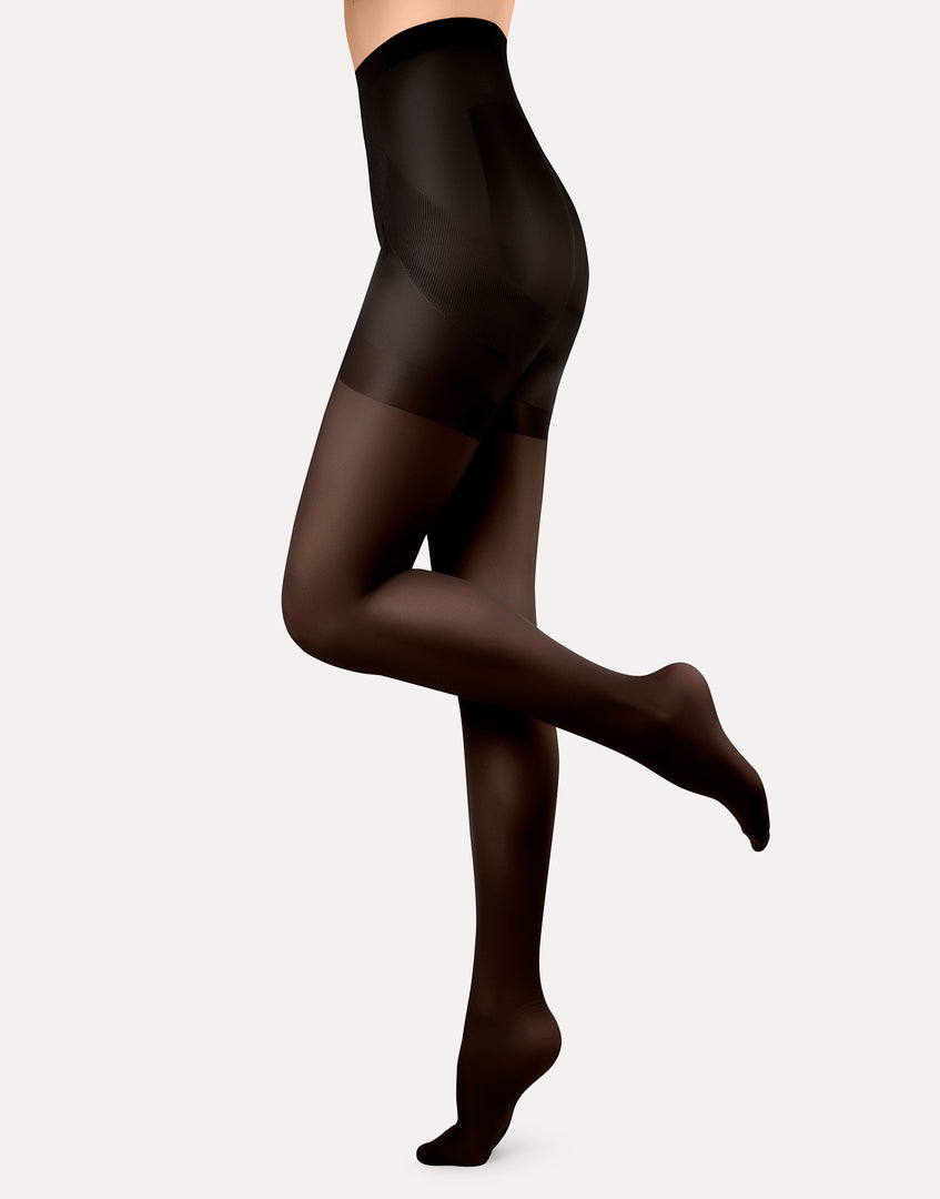 Collant elasticizzato con slip modellante push up Model Up 40