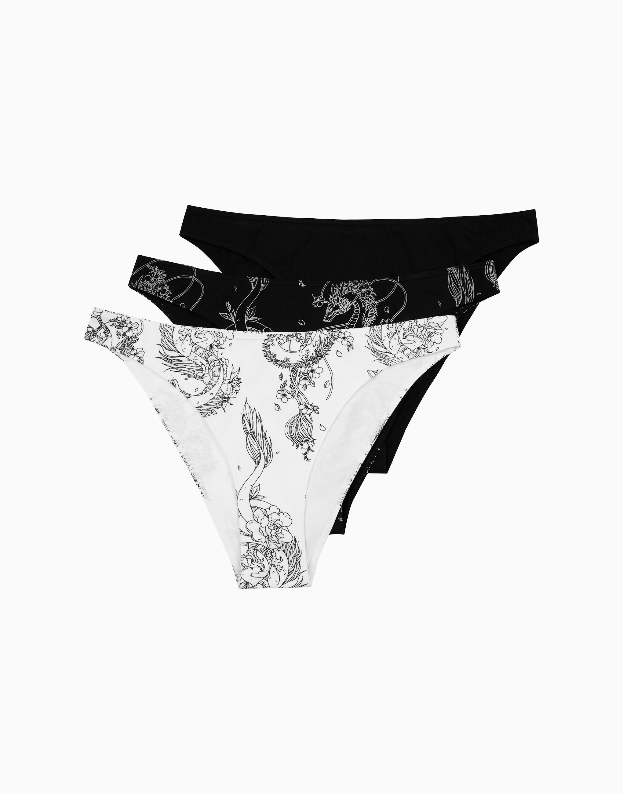 Set 3 tanga a vita media MD847