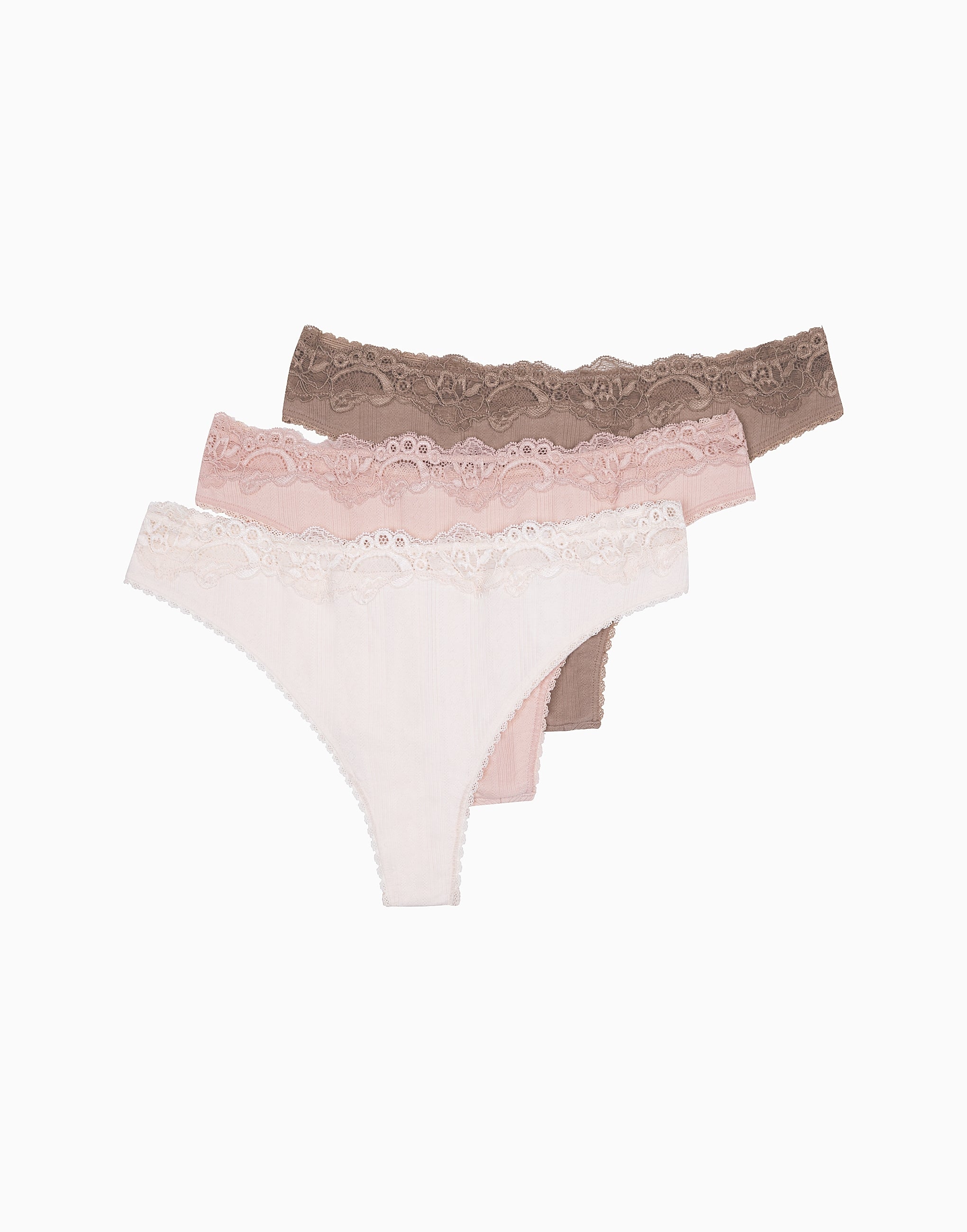Set 3 slip brasiliani a vita media MD767