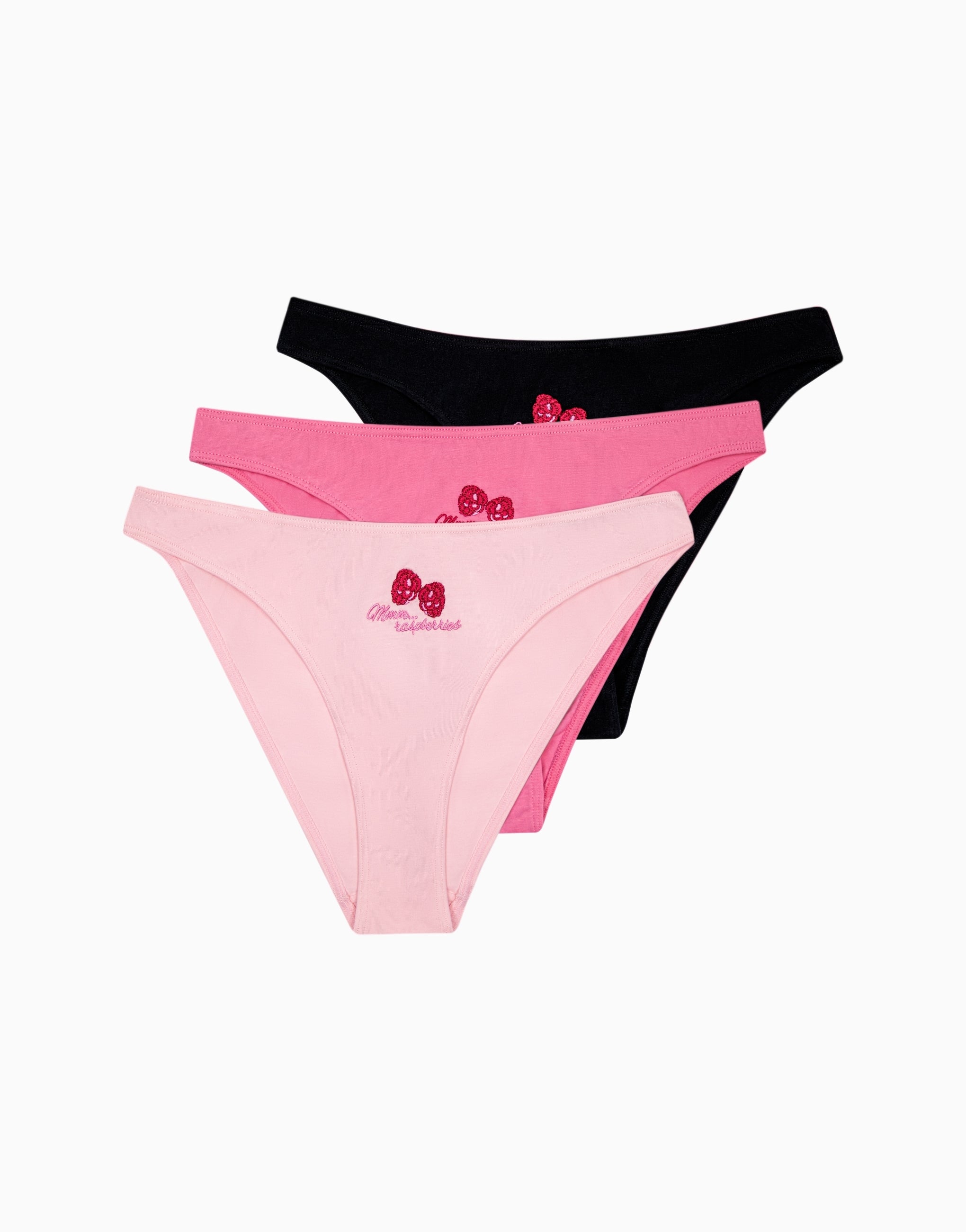 Set 3 tanga a vita media MD963