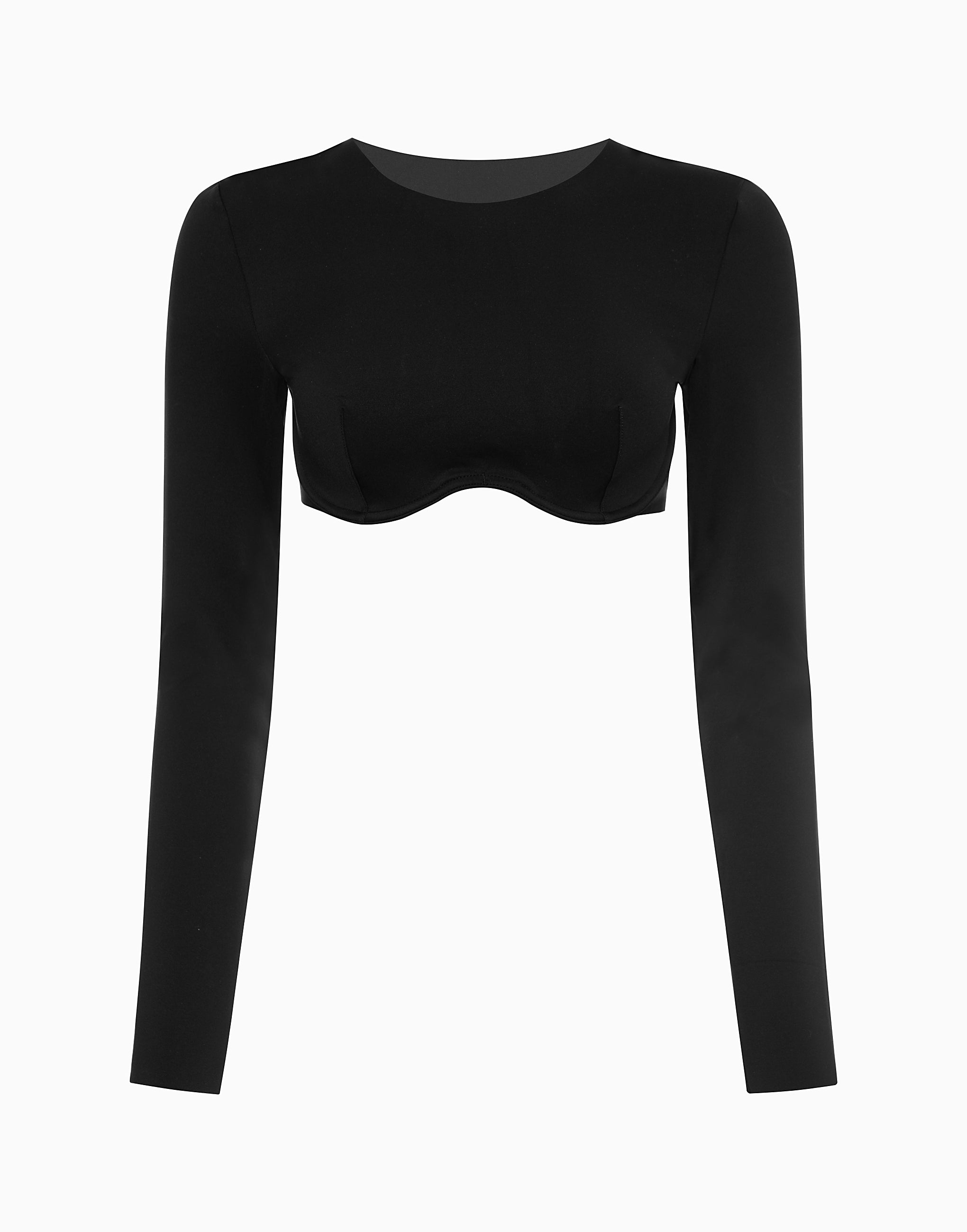 Crop top con maniche lunghe CD479