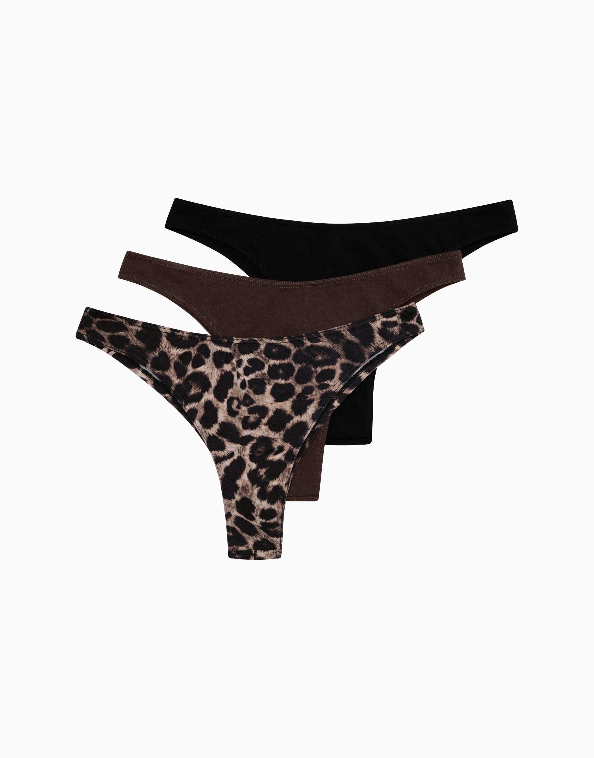 Set 3 slip brasiliani a vita media MD981