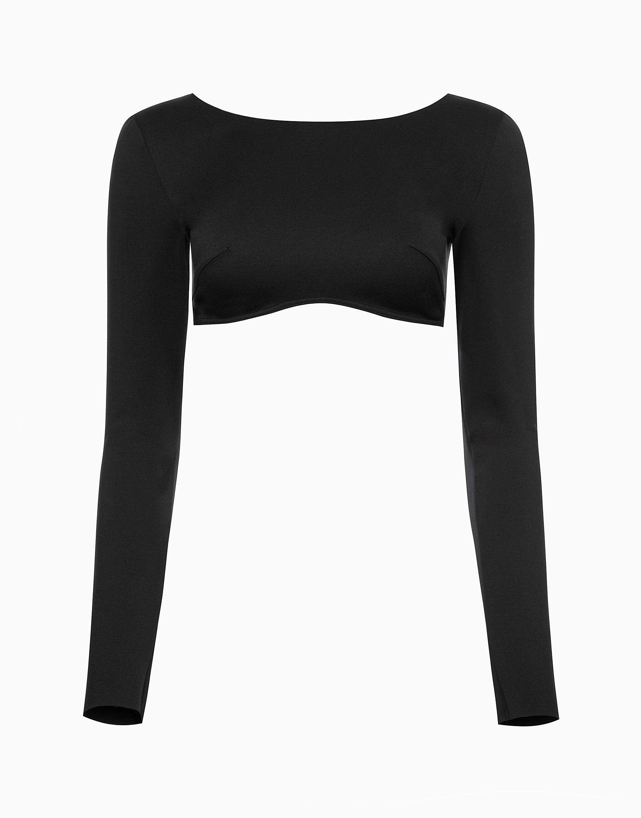 Crop top con maniche lunghe CD678