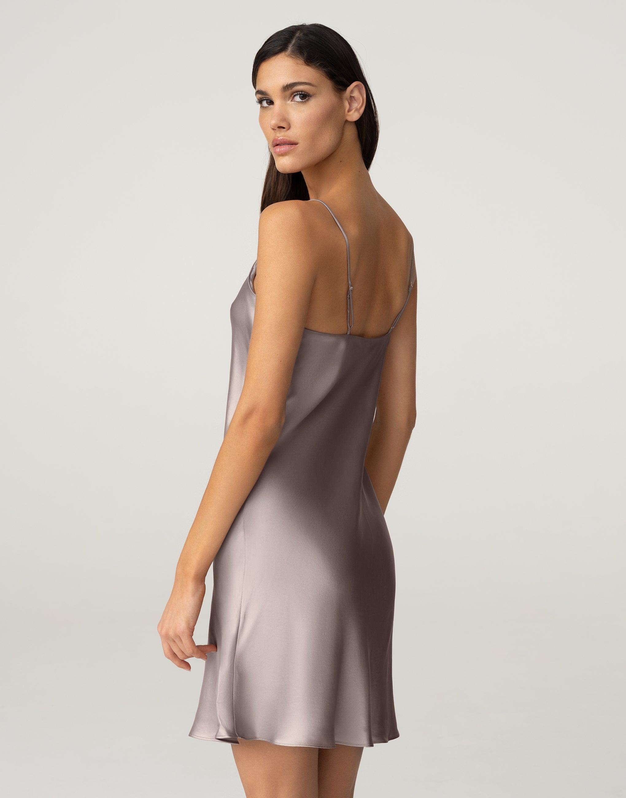 Sottoveste con spalline in seta PD267