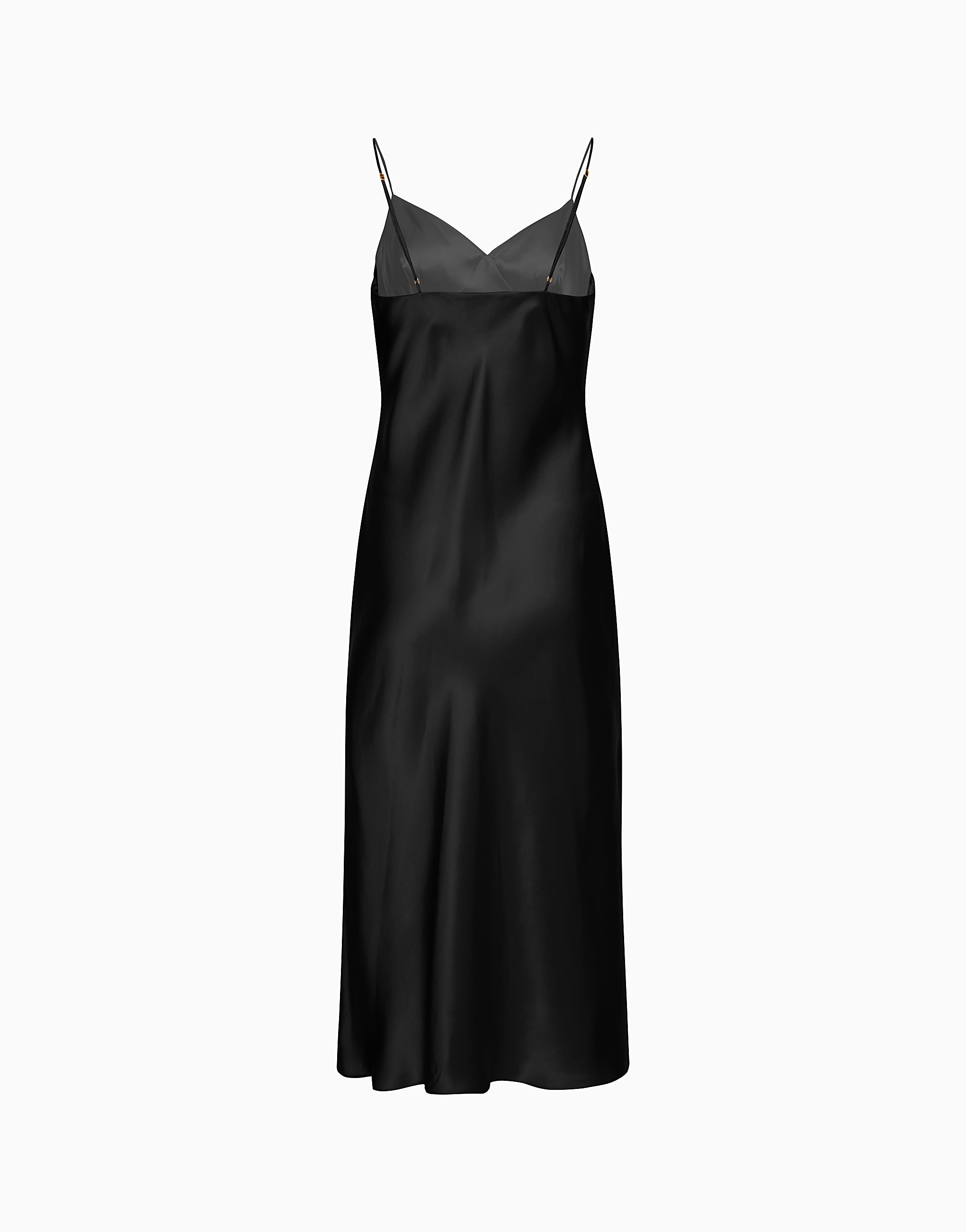 Sottoveste lunga con spalline in seta PD267