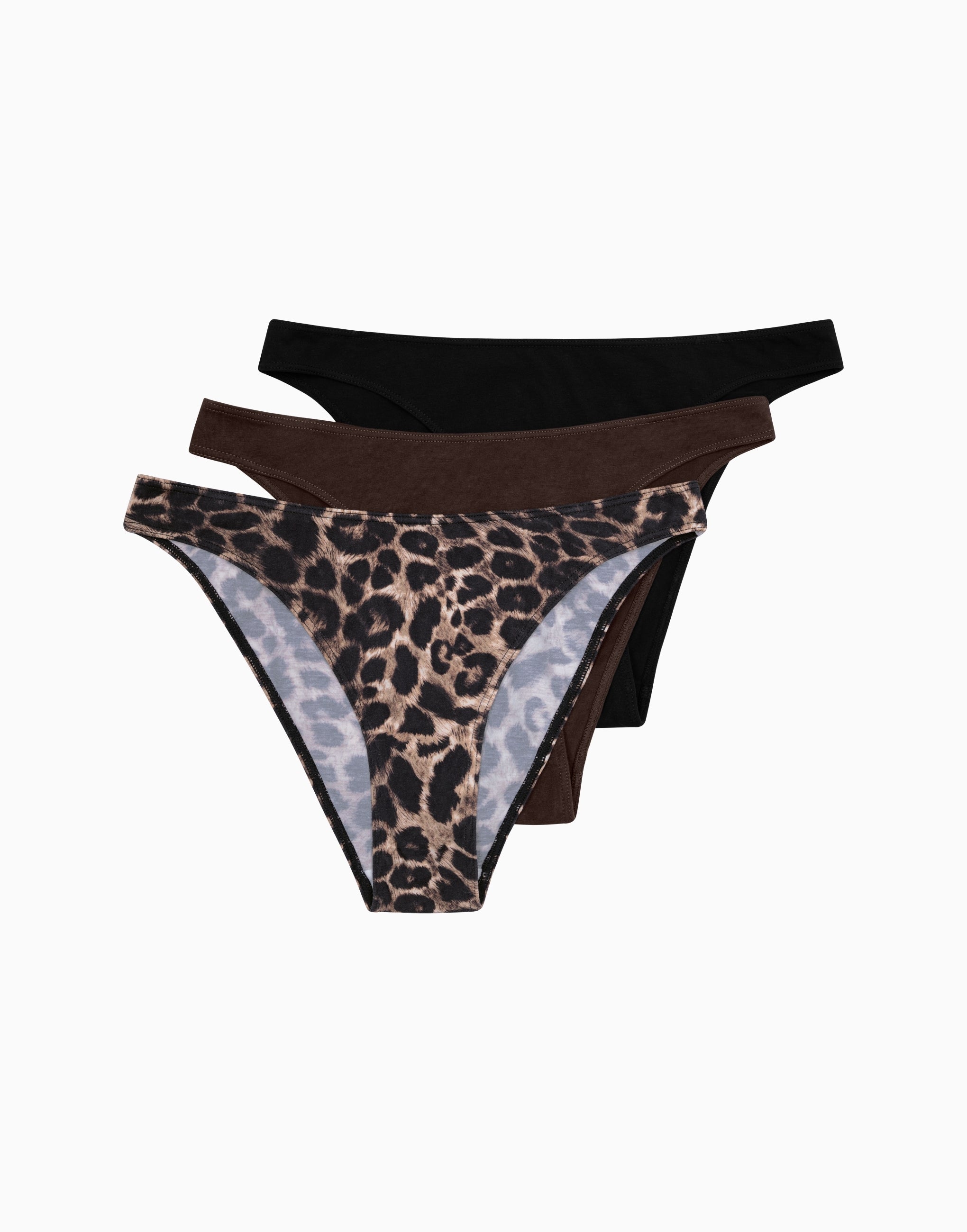 Set 3 tanga a vita media MD981