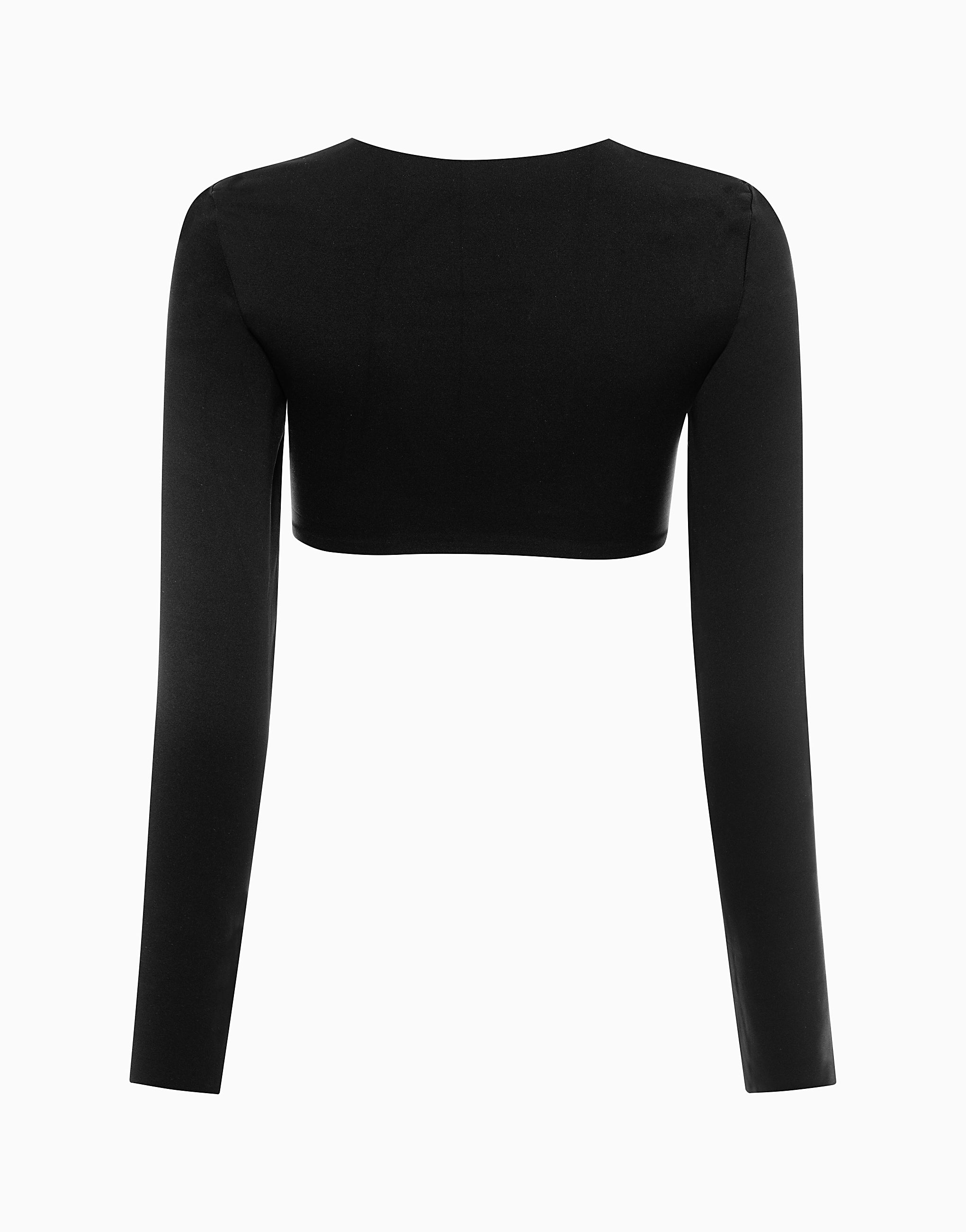 Crop top con maniche lunghe CD479