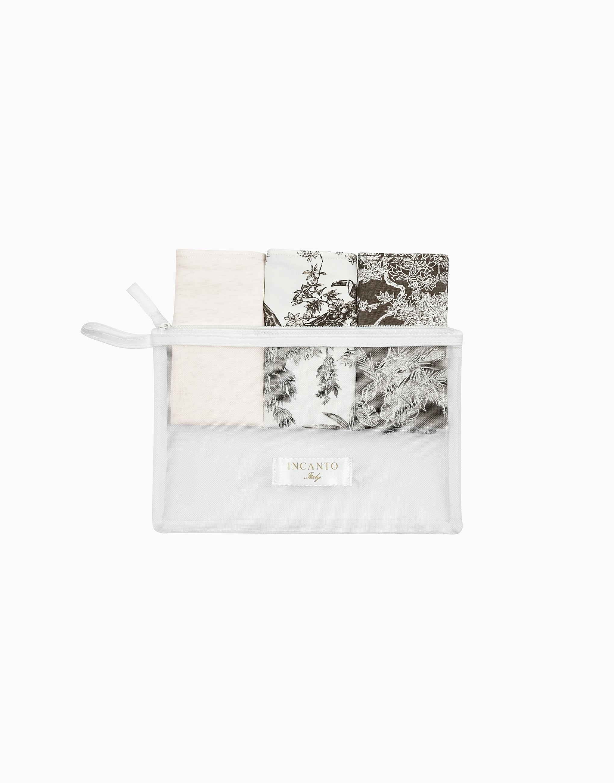 Set 3 slip brasiliani a vita alta MD774