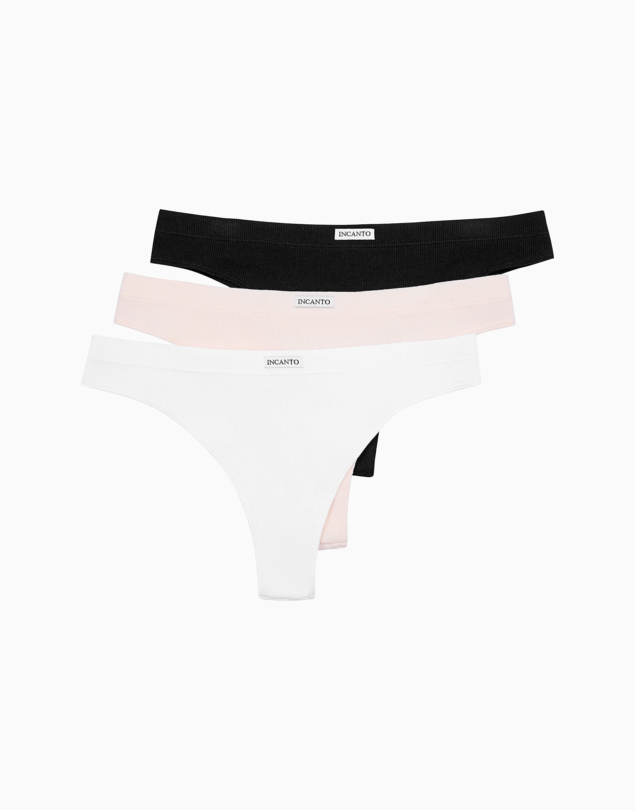 Set 3 slip brasiliani a vita media MD840